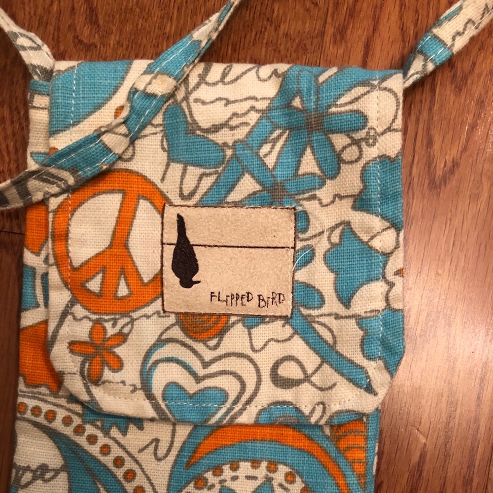 FLIPPED BIRD HANDMADE PURSE CROSSBODY Peace